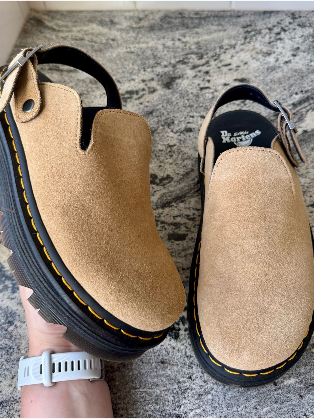 Dr. Martens Zezbag Mules. L9/EU 41. Savannah Tan. EUC.
